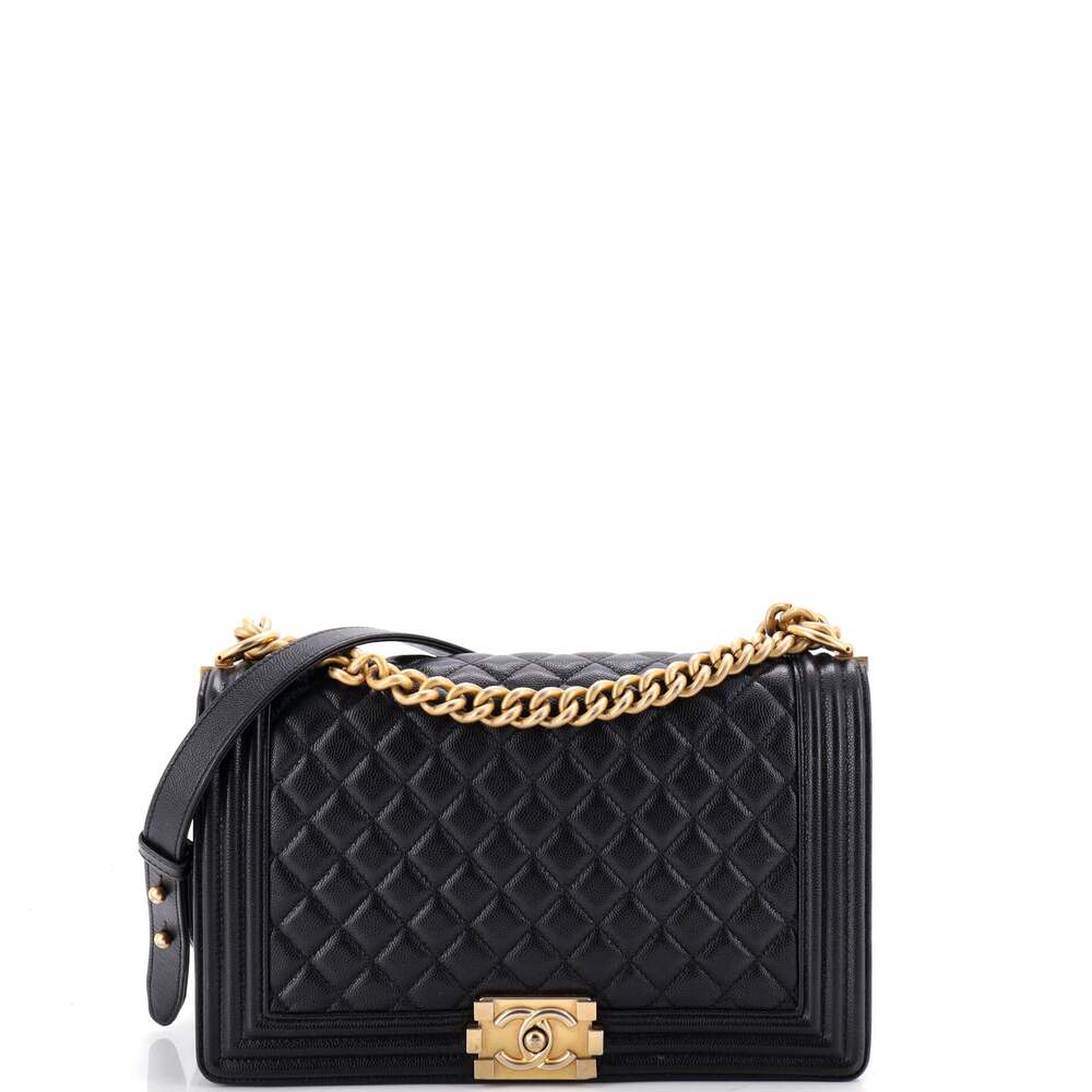 Chanel Boy Flap Bag Quilted Goatskin #343122C43B